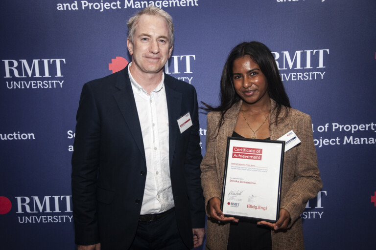 Building Engineering honours emerging talent at RMIT University awards night